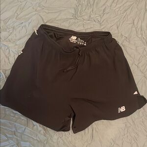 New Balance Black Athletic Shorts Lightweight Performance
